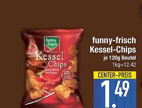 funny-frisch Kessel-Chips je 120g Beutel