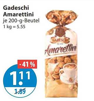 Gadeschi Amarettini je 200-g-Beutel