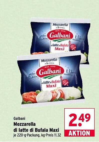 Galbani Mozzarella di latte di Bufala Maxi