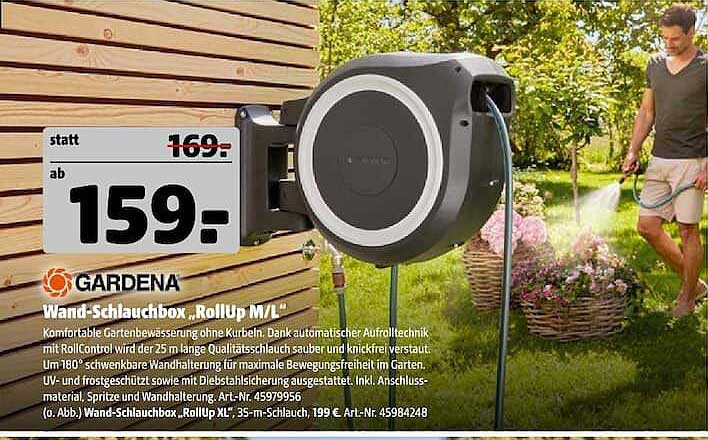 GARDENA Wand-Schlauchbox »RollUp M/L«