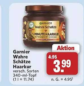 Garnier Wahre Schätze Haarkur versch. Sorten 340-ml-Topf (1 l = 11.74)