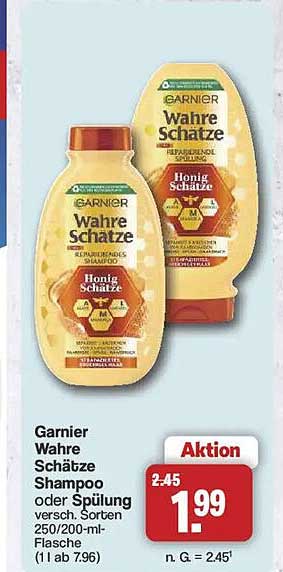 Garnier Wahre Schätze Shampoo oder Spülung versch. Sorten 250/200-ml-Flasche