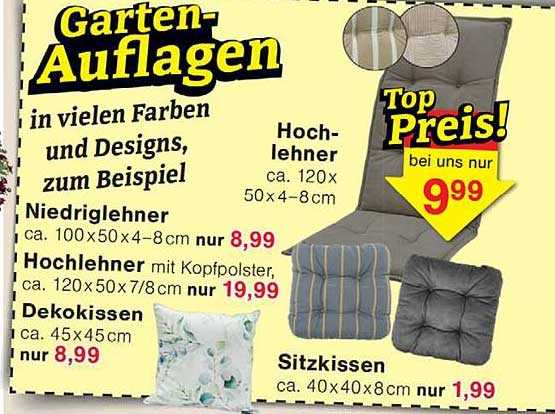 Garten-Auflagen