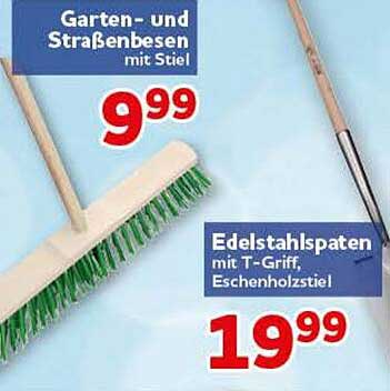 Garten- und Straßenbesen mit Stiel