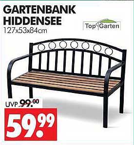 GARTENBANK HIDDENSEE 127x53x84cm