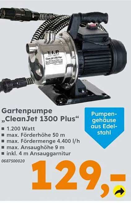 Gartenpumpe „CleanJet 1300 Plus“