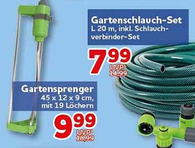 Gartenschlauch-Set L 20 m, inkl. Schlauchverbinder-Set