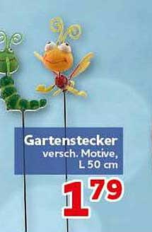 Gartenstecker sucht Motiv. L 50 cm