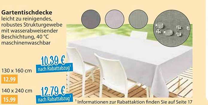 Gartentischdecke
