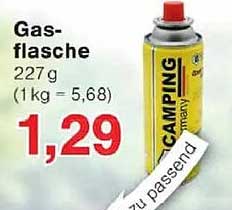 Gas-flasche 227 g (1kg = 5,68)