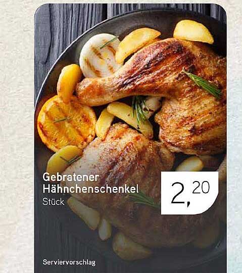 Gebratener Hähnchenschenkel