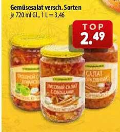 Gemüsesalat versch. Sorten