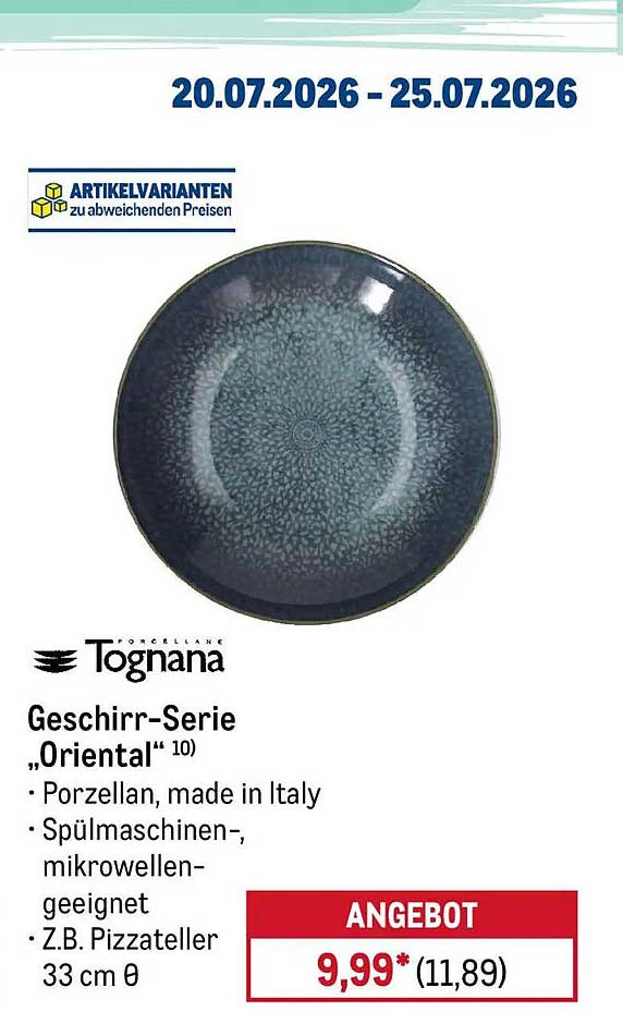 Geschirr-Serie „Oriental“
