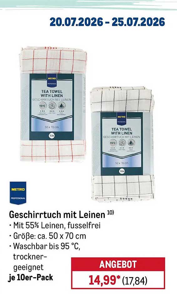 Geschirrtuch mit Leinen 10)
