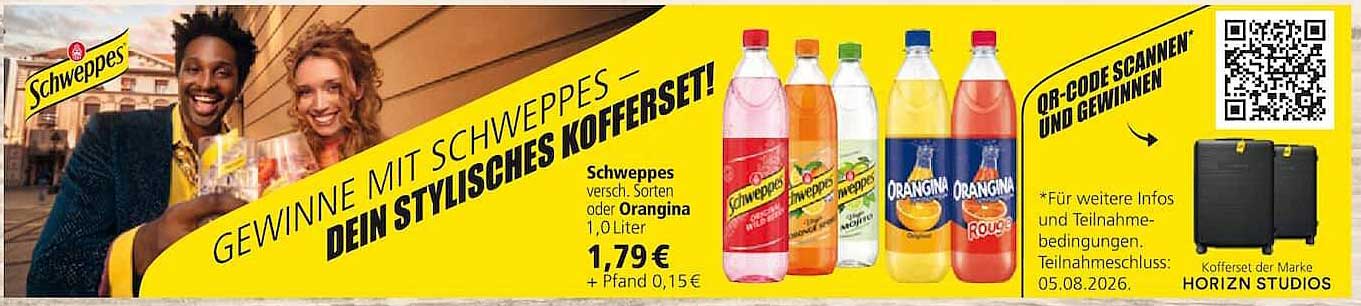 GEWINNE MIT SCHWEPPES – DEIN STYLISCHES KOFFERESET!