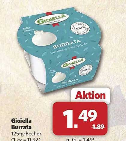 Gioiella Burrata 125-g-Becher