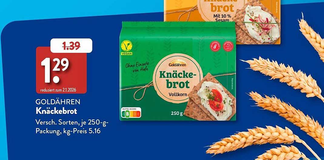 GOLDÄHREN Knäckebrot