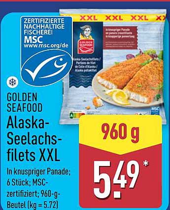 GOLDEN SEAFOOD Alaska-Seelachfilets XXL