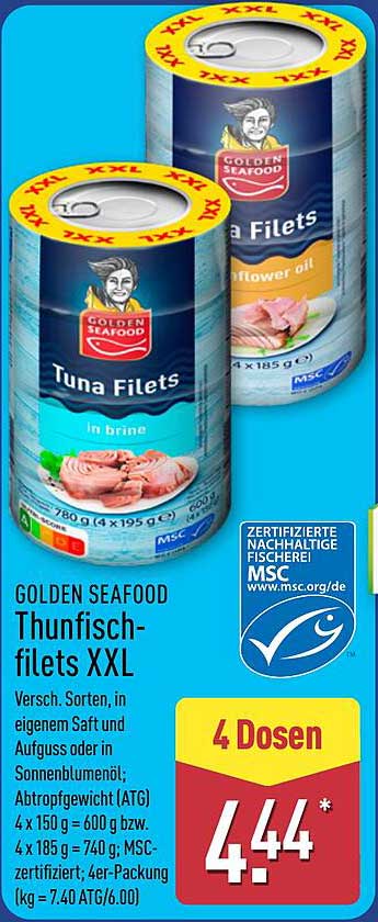GOLDEN SEAFOOD Thunfischfilets XXL