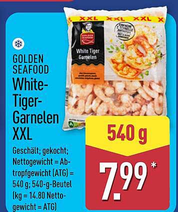 GOLDEN SEAFOOD White-Tiger-Garnelen XXL