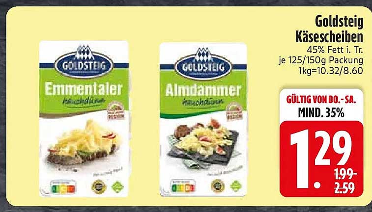 Goldsteig Käsescheiben