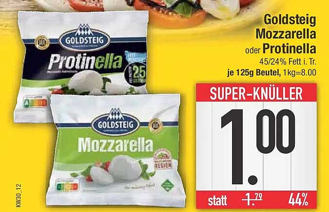 Goldsteig Mozzarella oder Protinella