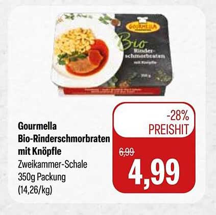 Gourmella Bio-Rinderschmorbraten mit Knöpfle