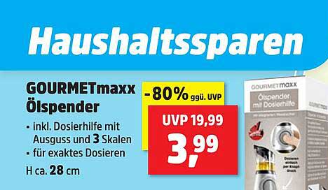 GOURMETmaxx Ölspender