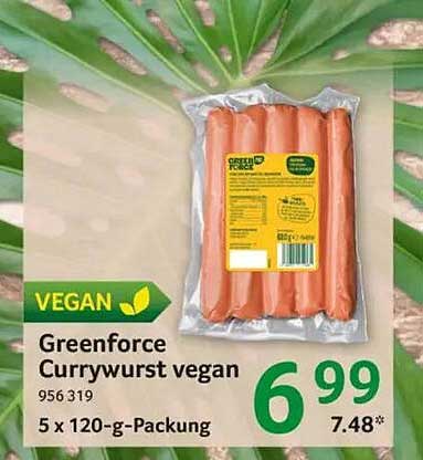 Greenforce Currywurst vegan