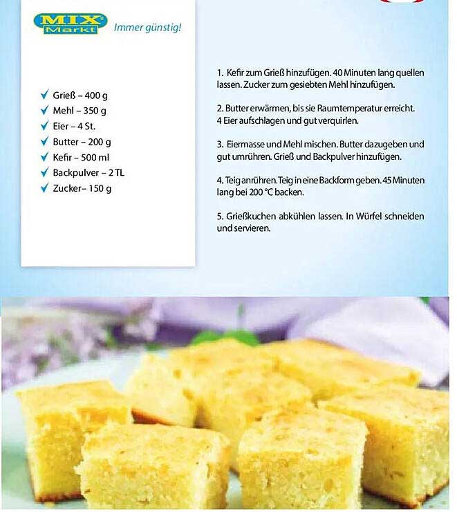 Grießkuchen