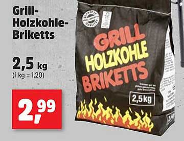 Grill-Holzkohle-Briketts