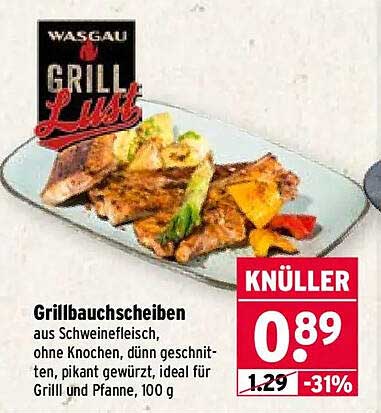 Grillbauchscheiben