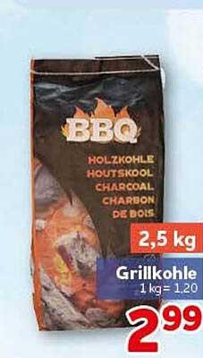 Grillkohle 2,5 kg