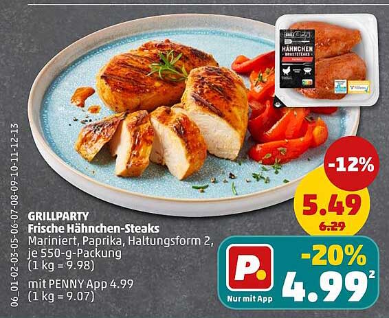 GRILLPARTY Frische Hähnchen-Steaks