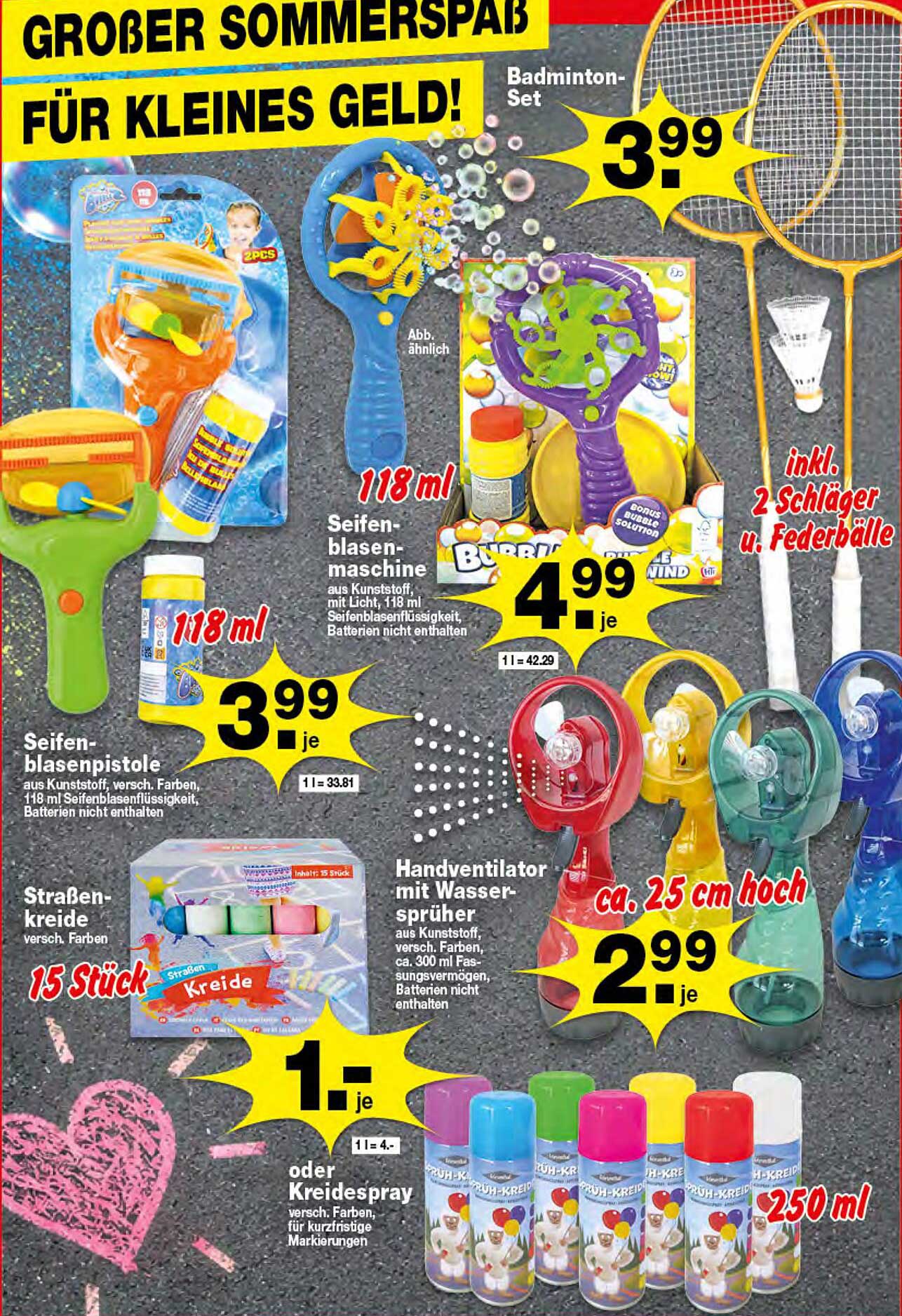 Großer Sommerspaß für kleines Geld!