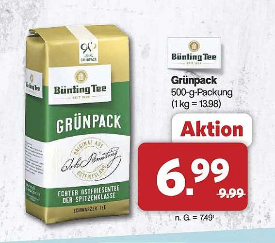 Grünpack 500-g-Packung (1 kg = 13.98)