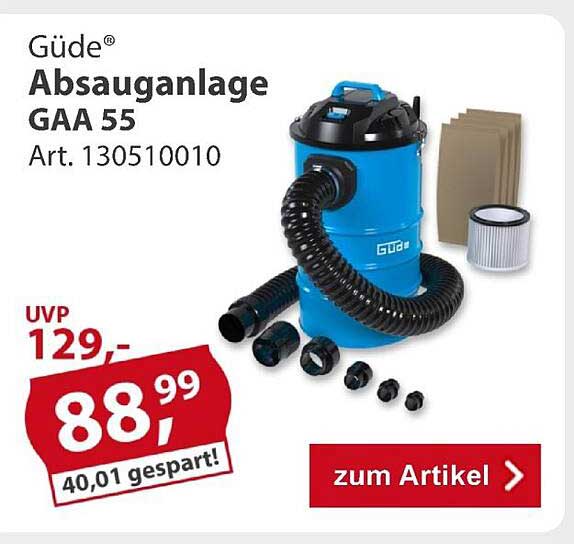 Güde Absauganlage GAA 55 Art. 130510010