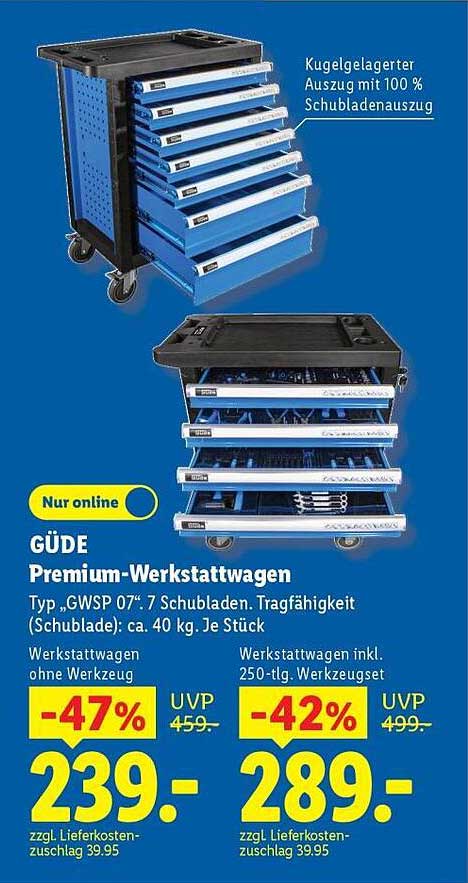 GÜDE Premium-Werkstattwagen