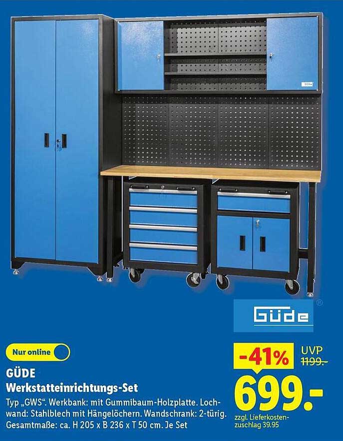 GÜDE Werkstatteinrichtungs-Set