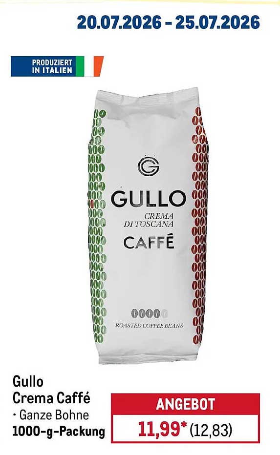 Gullo Crema Caffè • Ganze Bohne 1000-g-Packung