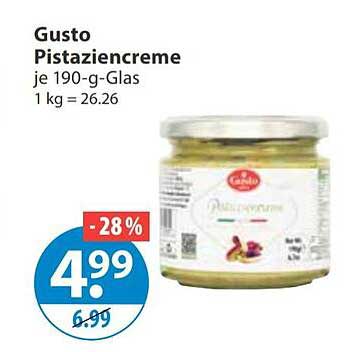 Gusto Pistaziencreme je 190-g-Glas 1 kg = 26.26
