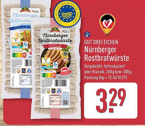 GUT DREI EICHEN Nürnberger Rostbratwürste