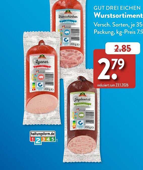 GUT DREI EICHEN Wurstsortiment