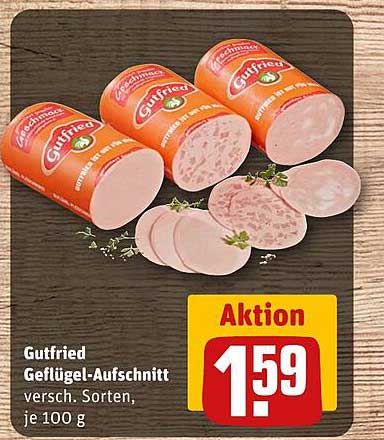 Gutfried Geflügel-Aufschnitt versch. Sorten, je 100 g