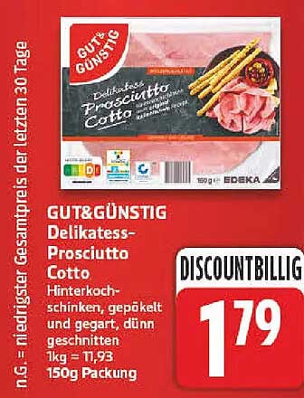 GUT&GÜNSTIG Delikatess-Prosciutto Cotto