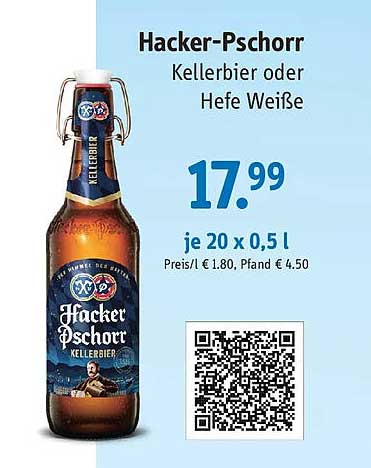 Hacker-Pschorr Kellerbier oder Hefe Weiße