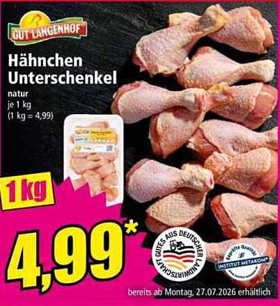 Hähnchen Unterschenkel