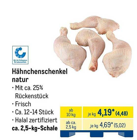 Hähnchenschenkel natur