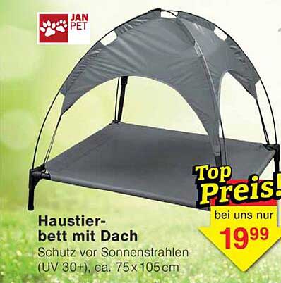 Haustierbett mit Dach