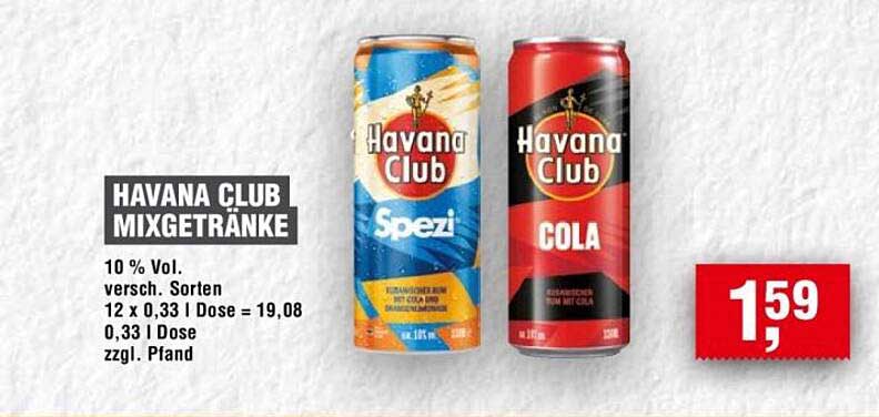 HAVANA CLUB MIXGETRÄNKE